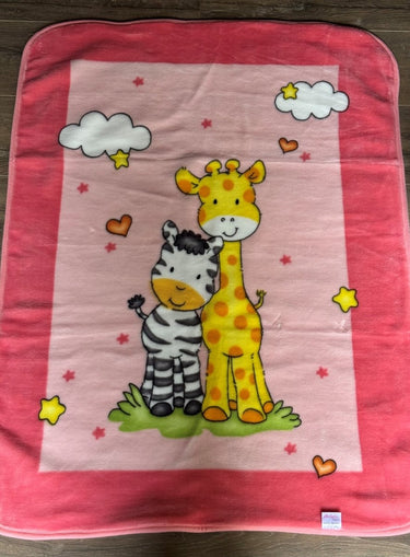 Belpla Baby Pram Blanket - Giraffe & Zebra