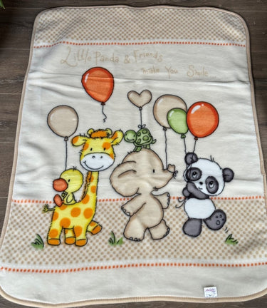 Belpla Baby Pram Blanket - Panda & Friends