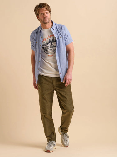 Brakeburn Men's Blue Texture Shirt