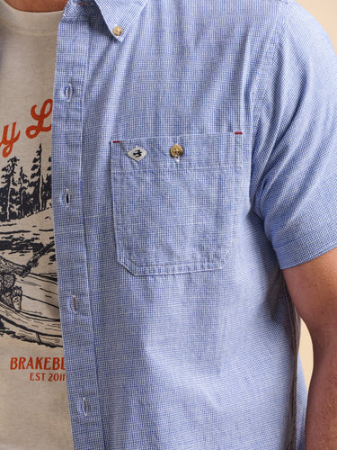 Brakeburn Men's Blue Texture Shirt