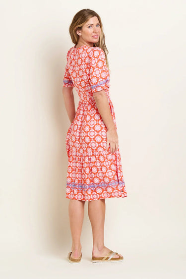 Brakeburn Moroccan Tile Midi Dress