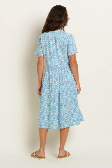 Brakeburn Yasmin Blue Midi Dress