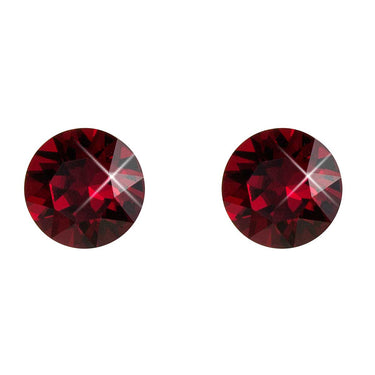 Lila J1335S Ruby Coloured Diamond Shaped 6mm Stud Earrings