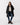 Joules Rosewell Black Longline Diamond Quilted Showerproof Coat