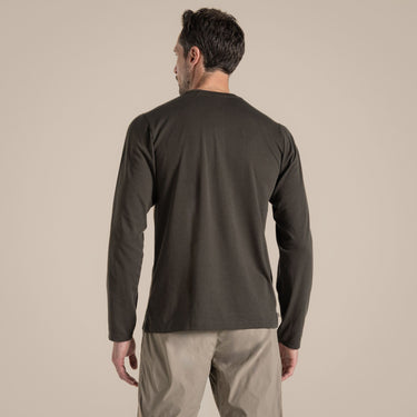 Craghoppers Men's NosiLife Abel Long Sleeved T-Shirt in Woodland Green
