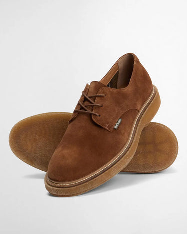 Barbour Harefield Derby Shoe in Toffee Suede