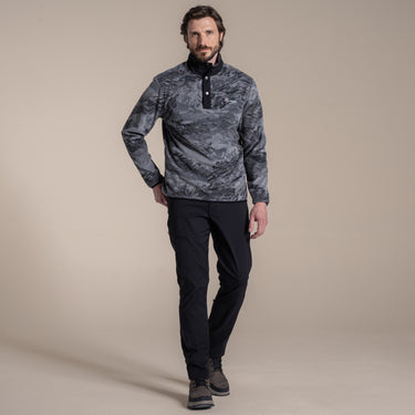 Craghoppers Men's Dewlish II Overhead Fleece in Dark Iron Print