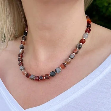 Carrie Elspeth Autumn Agate Full Necklace