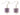 Carrie Elspeth Harlequin Earrings - Purple