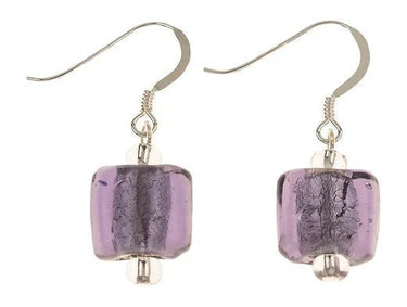 Carrie Elspeth Harlequin Earrings - Purple