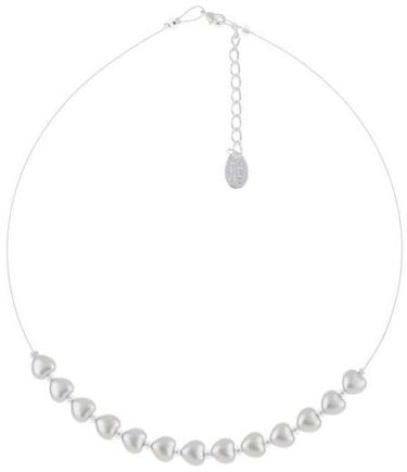 Carrie Elspeth Ice Pearl Hearts Necklace