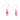Carrie Elspeth Pink Sparkle Earrings
