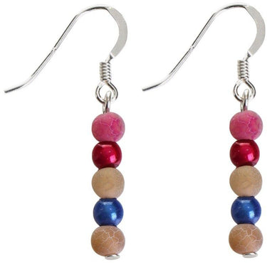 Carrie Elspeth Pinks Miracle & Agate Earrings