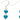 Carrie Elspeth Shades of Blue Ombre Haematite Hearts Earrings