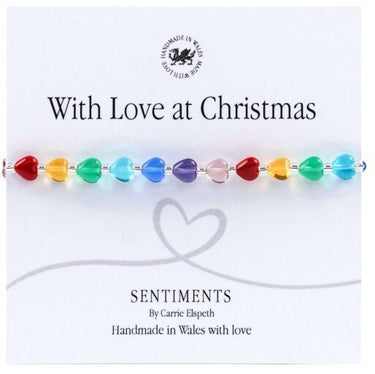 Carrie Elspeth With Love At Christmas Sentiment Bracelet