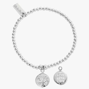 ChloBo Cute Charm Live Love Life Sterling Silver Bracelet