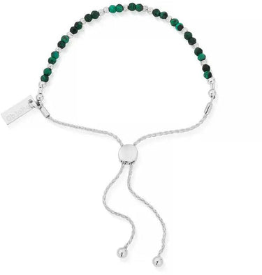 ChloBo Dainty Sparkle Malachite Adjustable Bracelet