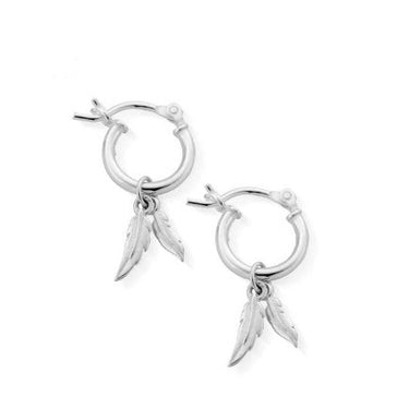 ChloBo Double Feather Small Hoop Earrings