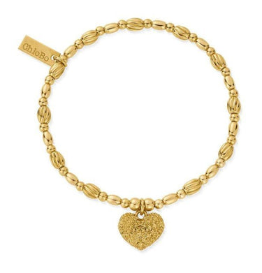 ChloBo Gold Shining Hearts Bracelet