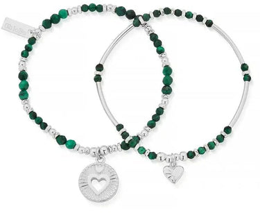 ChloBo Guiding Love Malachite Set Of 2