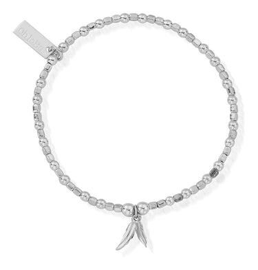 ChloBo Mini Cube Double Feather Bracelet