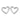CHLOBO OPEN HEART STUD EARRINGS - SILVER