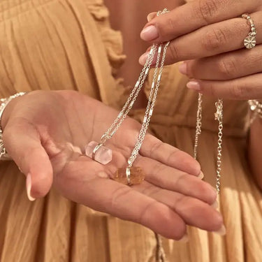 ChloBo Sky Goddess Citrine Double Point Necklace