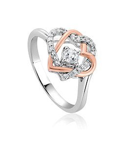 Clogau Always in my Heart White Topaz Ring