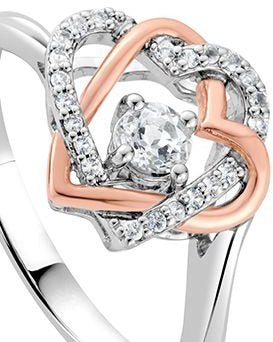 Clogau Always in my Heart White Topaz Ring