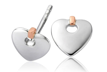 Clogau Cariad® Stud Earrings in Sterling Silver and 9ct gold