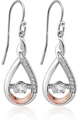 Clogau Eternity Dancing White Topaz Earrings