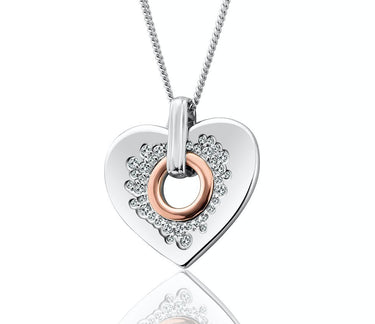 Clogau Gold Cariad Sparkle Heart Pendant - 3SCCP01