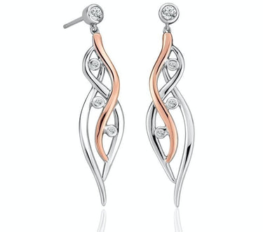 Clogau Gold Swallow Falls Drop Earrings - 3SCTWIE