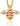 Clogau Nature's Wonder 9ct Solid Gold Honey Bee Pendant with Citrine - HNBCP