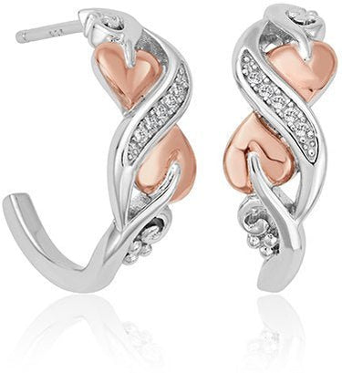 Clogau Tree of Life Half Hoop Earrings