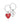 Clogau WRU Welsh Heart Keyring - 7WRUKR
