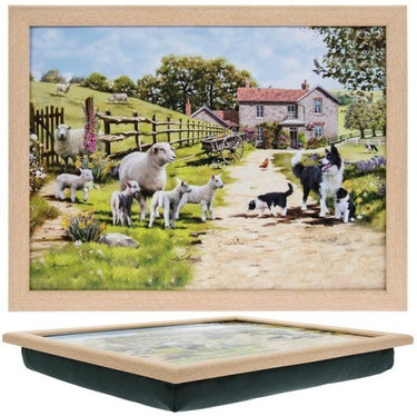 Collie & Sheep Design Lap Tray