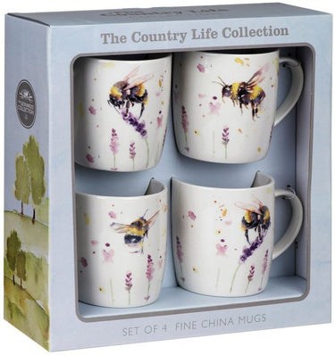 Country Life Bees Mug Set of 4