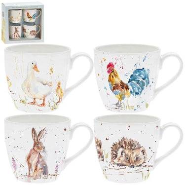 Country Life Mug Set 4