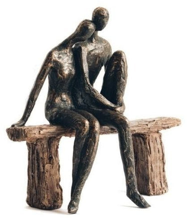 Couple on Bench Sculpture