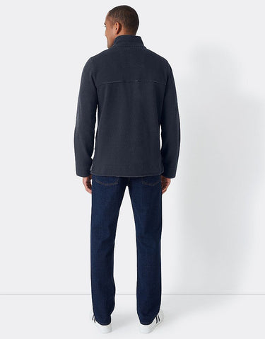 Crew Padstow Pique Sweatshirt - Navy