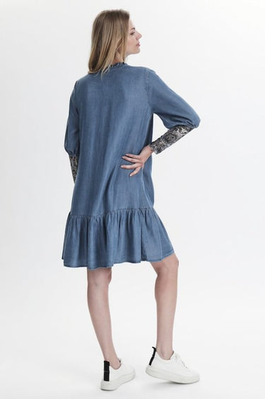 Culture CUmindy Dress in Dark Blue Wash