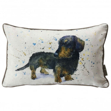 Cushion With Watercolour print of a Dachshund Dog