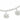 D for Diamond Silver Snowflake Charm Children's Bracelet