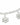 D for Diamond Silver Snowflake Charm Children's Bracelet