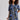 White Stuff Ash Notch Neck Linen Dress – Navy Print