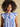 Joules Nolan Blue Toile Sleeveless Tie Neck Blouse