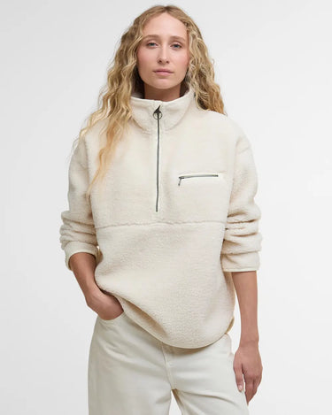 Barbour Mersea Overlayer Fleece in Natural