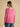Joules Harbour Pink & Red Long Sleeve Striped Boat Neck Breton Top