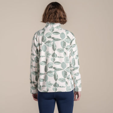 Craghoppers Women's Annjela Half Zip Fleece in Iced Matcha Print